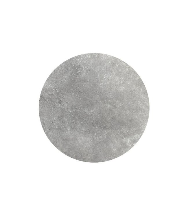 Terrastafel Urban | Moonstone tafelblad | Zwart | Rond | Ø70cm