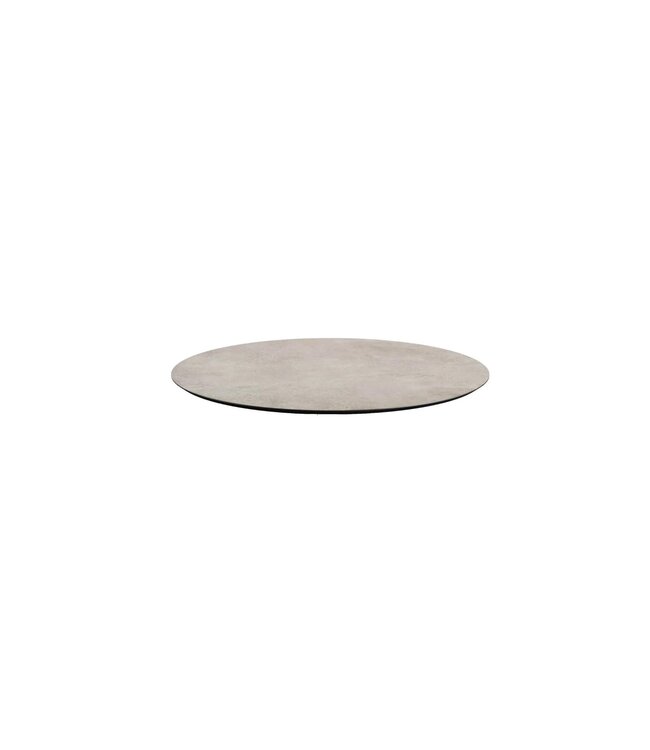 Terrastafel Urban | Moonstone tafelblad | Zwart | Rond | Ø70cm