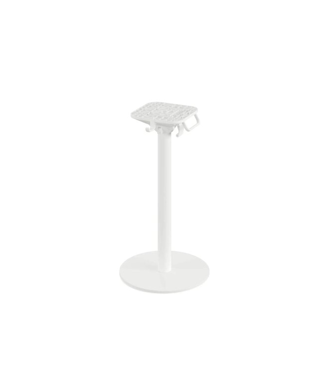 Terrastafel Urban | Wit | Zwart HPL Tafelblad | Rond | Ø70cm