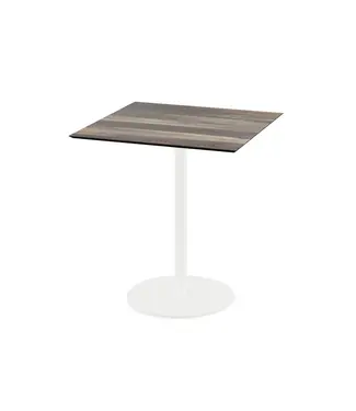 Feros Terrastafel Urban | Tropical Wood tafelblad | Wit | Vierkant | 70x70cm