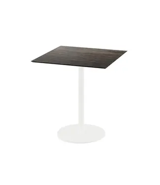 Feros Terrastafel Urban | Riverwashed Wood tafelblad | Wit | Vierkant | 70x70cm