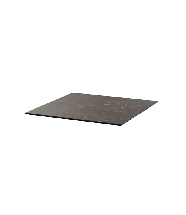 Terrastafel Urban | Midnight Marble tafelblad | Wit | Vierkant | 70x70cm
