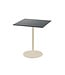 Terrastafel Urban | Beige | Zwart HPL Tafelblad | Vierkant | 70x70cm