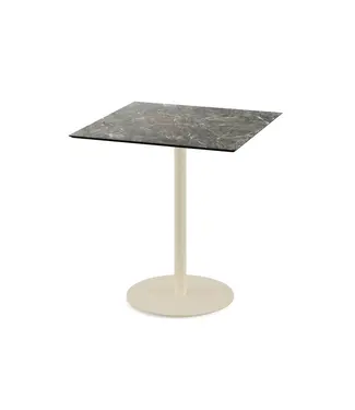 Feros Terrastafel Urban | Galaxy Marble tafelblad | Beige | Vierkant | 70x70cm