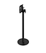 Bartafel Urban | Moonstone tafelblad | Zwart | Vierkant | 70x70cm