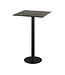 Bartafel Urban | Galaxy Marble tafelblad | Zwart | Vierkant | 70x70cm
