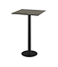 Feros Bartafel Urban | Midnight Marble tafelblad | Zwart | Vierkant | 70x70cm