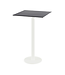 Feros Bartafel Urban | Wit | Zwart HPL Tafelblad | Vierkant | 70x70cm
