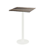 Feros Bartafel Urban | Tropical Wood tafelblad | Wit | Vierkant | 70x70cm