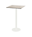 Bartafel Urban | Moonstone tafelblad | Wit | Vierkant | 70x70cm