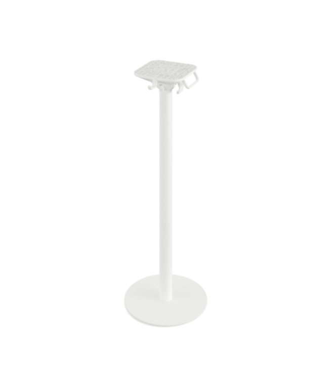 Bartafel Urban | Moonstone tafelblad | Wit | Vierkant | 70x70cm