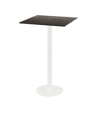Feros Bartafel Urban | Riverwashed Wood tafelblad | Wit | Vierkant | 70x70cm