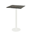Feros Bartafel Urban | Galaxy Marble tafelblad | Wit | Vierkant | 70x70cm