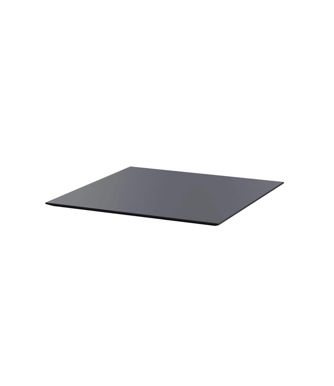 Bartafel Urban | Zwart | Zwart HPL Tafelblad | Vierkant | 70x70cm
