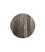 Bartafel Urban | Tropical Wood tafelblad | Zwart | Rond | Ø70cm