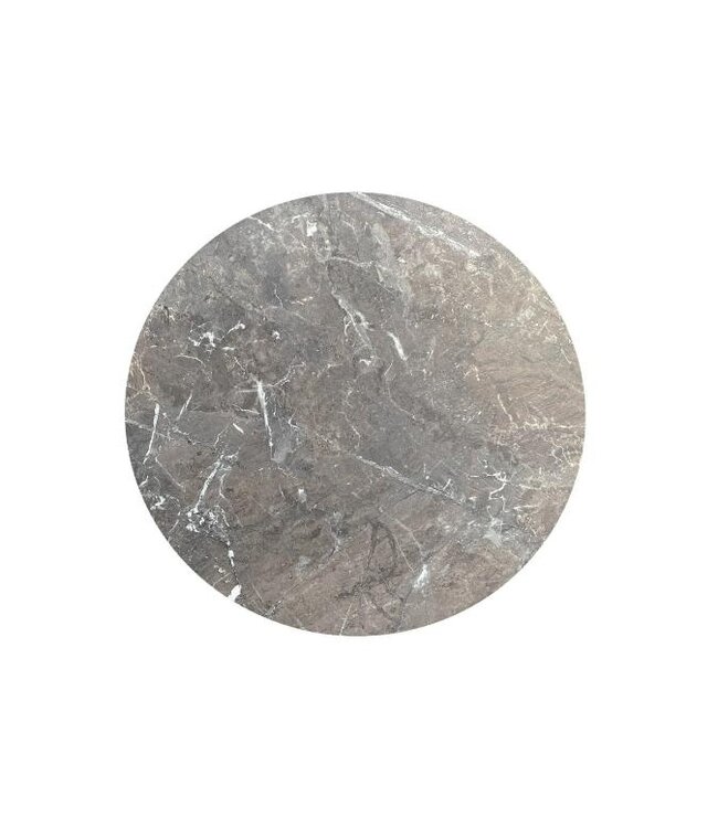 Bartafel Urban | Galaxy Marble tafelblad | Zwart | Rond | Ø70cm