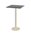 Feros Bartafel Urban | Beige | Zwart HPL Tafelblad | Vierkant | 70x70cm