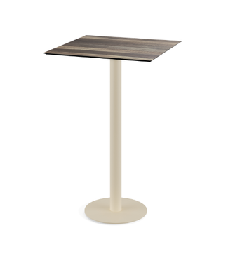 Feros Bartafel Urban | Tropical Wood tafelblad | Beige | Vierkant | 70x70cm