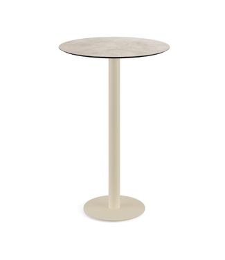 Feros Bartafel Urban | Moonstone tafelblad | Beige | Rond | Ø70cm