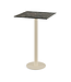 Bartafel Urban | Galaxy Marble tafelblad | Beige | Vierkant | 70x70cm