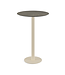 Bartafel Urban | Midnight Marble tafelblad | Beige | Rond | Ø70cm