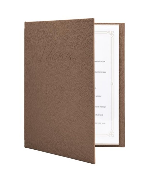 Menukaart | A4 | Signature | Bruin