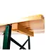Inklapbare biertafel Fiesta | Brouwerij kwaliteit | 220x50x78cm | Groen/Hout