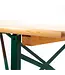Inklapbare biertafel Fiesta | Brouwerij kwaliteit | 220x70x78cm | Groen/Hout