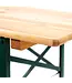 Inklapbare biertafel Fiesta | Brouwerij kwaliteit | 220x70x78cm | Groen/Hout