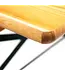 Inklapbare biertafel Fiesta | Brouwerij kwaliteit | 220x80x78cm | Groen/Hout