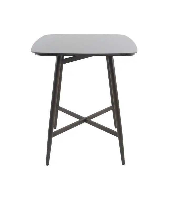 Bartafel Pedro | Vierkant | 90x90cm | Wengé-Zwart Ceramic