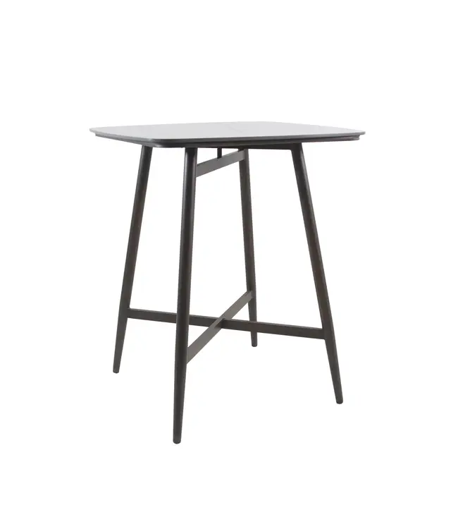 Bartafel Pedro | Vierkant | 90x90cm | Wengé-Zwart Ceramic