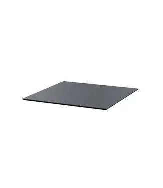 Feros Tafelblad | HPL | Vierkant | Zwart | 70x70cm