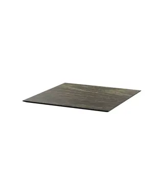 Feros Tafelblad | HPL | Vierkant | Riverwashed Wood houtlook | 70x70cm