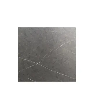 Feros Tafelblad | HPL | Vierkant | Midnight Marble marmerlook | 70x70cm