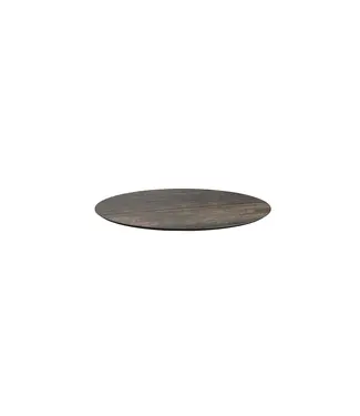 Feros Tafelblad | HPL | Rond | Riverwashed Wood houtlook | Ø70cm