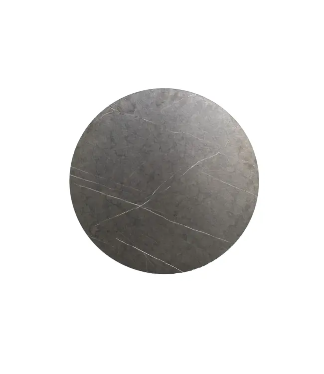 Tafelblad | HPL | Rond | Midnight Marble marmerlook | Ø70cm