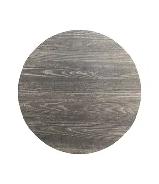 Feros Tafelblad | HPL | Rond | Riverwashed Wood houtlook | Ø120cm