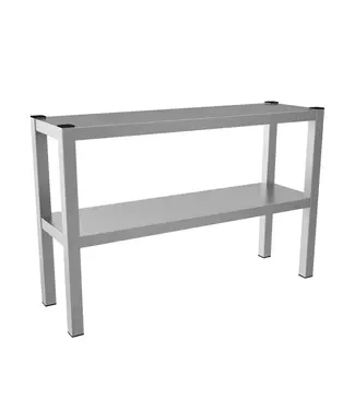 Combisteel RVS étagère dubbel | (H)65x(B)200x(D)30cm