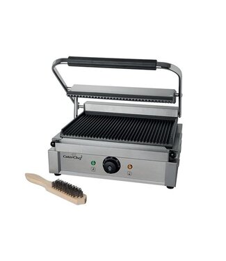 CaterChef Contactgrill solo | grande | geribbeld | 2,2kW | (H)21x(B)41x(D)40
