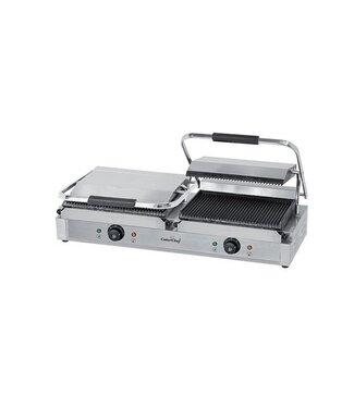 CaterChef Contactgrill duetto | grande | geribbeld | 4,4kW | (H)21x(B)84x(D)40