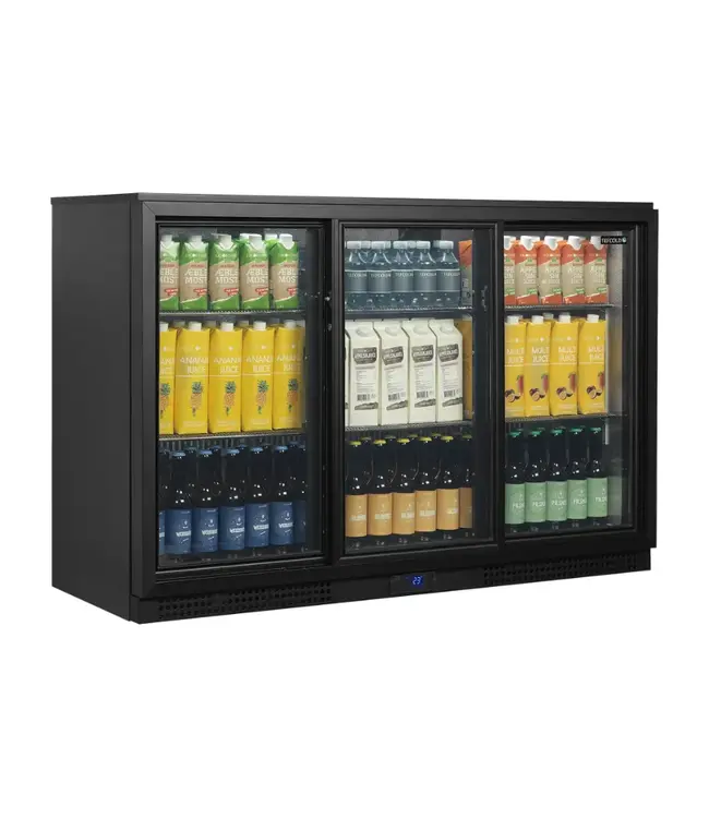 Barkoeling BA31S-3 | 3 Schuifdeuren | 311L | Zwart | (H)90x(B)135x(D)51,5cm