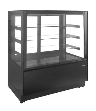 Tefcold Koelvitrine PDA3-CTF120B-1 | 3 Glazen planken | 530L | (H)136x(B)120x(D)75cm