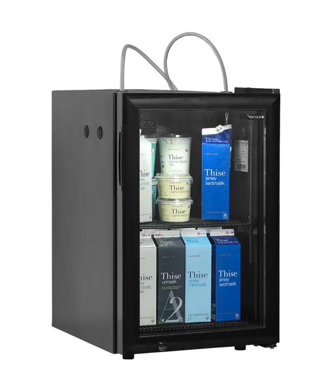 Melkkoeler BC60 MC met glazen deur | 67 Liter | Tafelmodel | Zwart