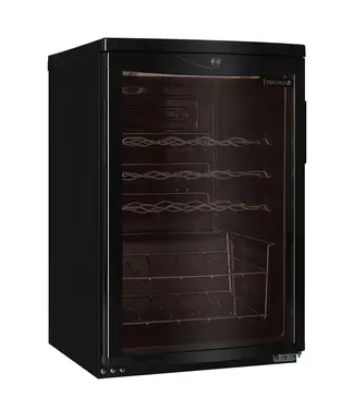 Tefcold Wijnkoeler SC85 BLACK | 92L | 1 Zone | 2-10°C | Met getinte glazen deur | Zwart