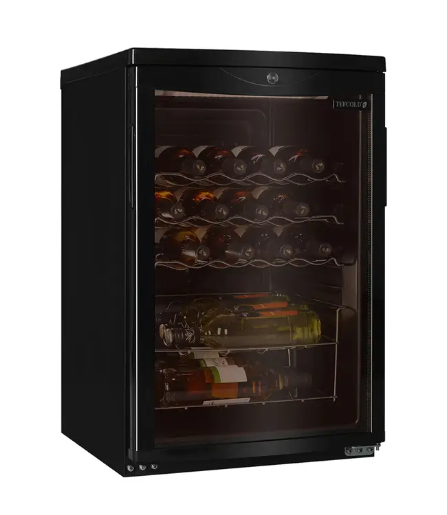 Wijnkoeler SC85 BLACK | 92L | 1 Zone | 2-10°C | Met getinte glazen deur | Zwart