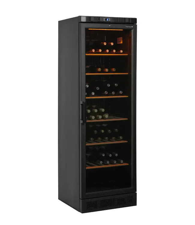 Display wijnkoelkast CPV1380E | 358L | 1 Zone | 1-18°C | Glazen deur | Zwart