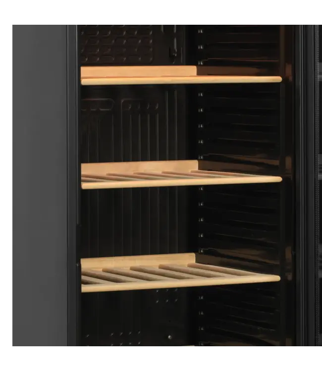 Display wijnkoelkast CPV1380E | 358L | 1 Zone | 1-18°C | Glazen deur | Zwart