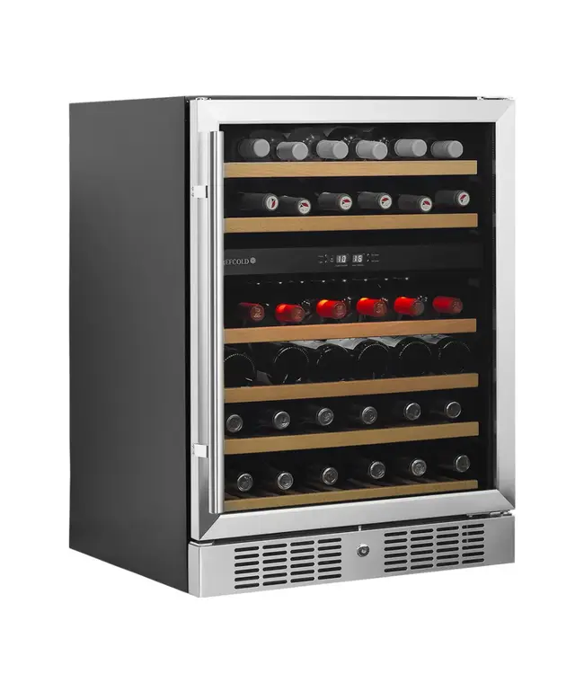Wijnkoeler TFW200-2S | 155L | 2 Zones | 5-18°C | Met alarm | RVS