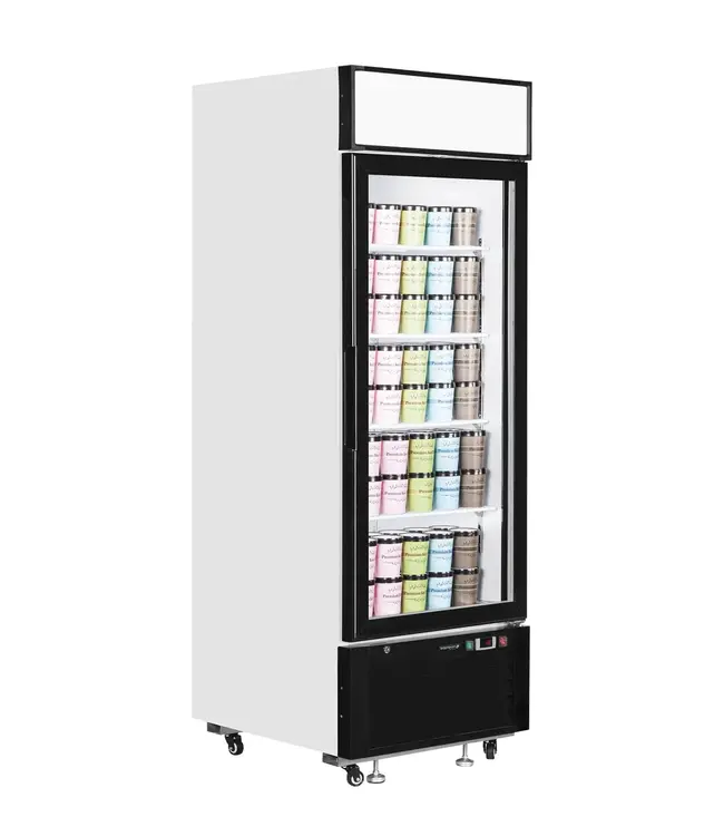 Display vrieskast LGF2500 | Glazen deur | 496L | (H)206,5x(B)68,5x(D)80,5cm